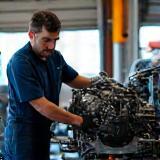 Transmission repair underway